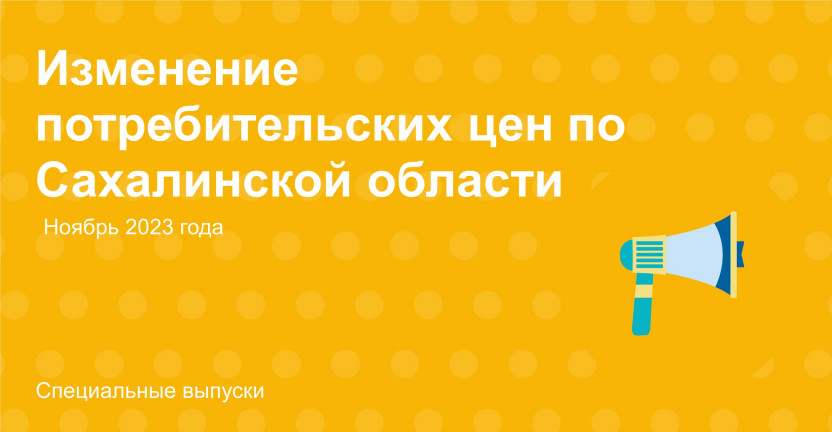 Изменение потребительских цен по Сахалинской области в ноябре 2023 года